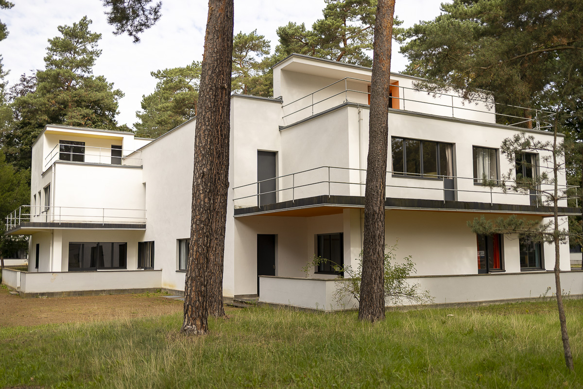 Bauhaus architecture in Dessau illustrating structural logic, geometry and modular design principles.