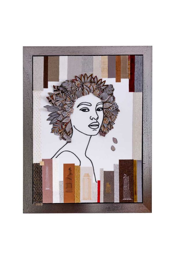 Organische wandobjecten van textiel